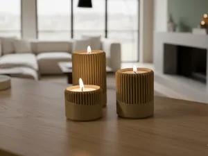 Japandi tealight holders