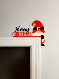 Merry Christmas Gnome Door Corner