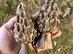 Morel Mushroom Fungi Figure House and Plant Decor