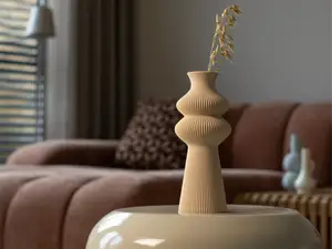 Vase NOÉMIE - Elegant Ribbed Vase