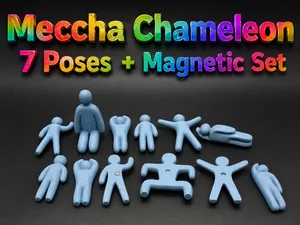 Meccha Chameleon 7 Poses + Magnetic Set
