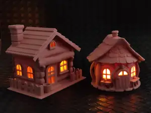 FairyTale cottage - LED tea light cover (2pcs)