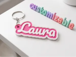 Customizable Multi-Color Name Keychain (AMS Ready)