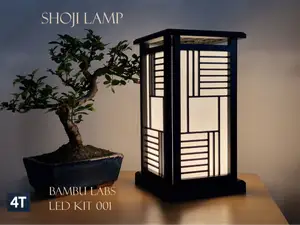 Shoji style lamp