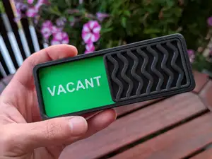Modern Occupied Sign