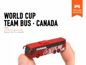 Tiny World Cup Bus - Canada - Mini Car Series