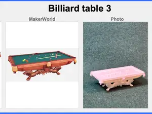 RPG • Dollhouse • Mini: Vict Era Billiard table 3