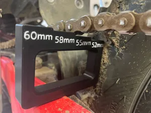 Dirtbike chain adjustment tool