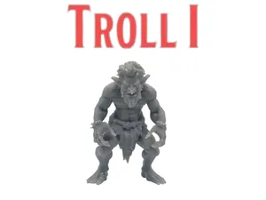 DnD TTRPG Troll I Miniature