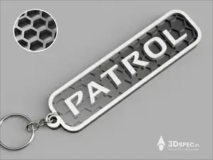 Nissan Patrol logo keychain
