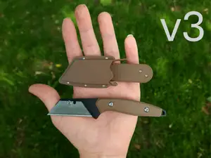 EDC Utility knife, fixed blade with sheath.