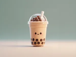 珍珠奶茶-仿真饮料微缩食玩-儿童涂色过家家玩具