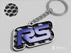 Ford RS logo keychain