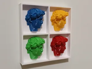 David di Michelangelo x4 - Pop Art - Fridge Magnet