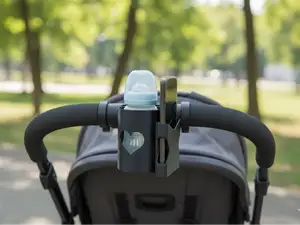 BOTTLE AND PHONE HOLDER FOR STROLLER