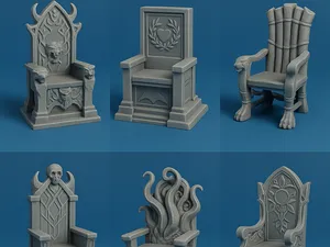 Fantasy Throne Chairs Pack