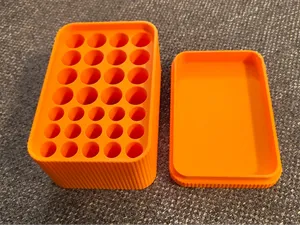 AA & AAA Battery Storage Box with Lid