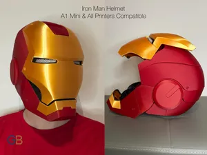 Iron Man Helmet A1 Mini | All Printers Compatible
