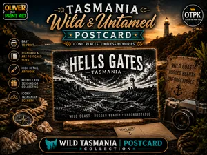 Hells Gates Tasmania Postcard