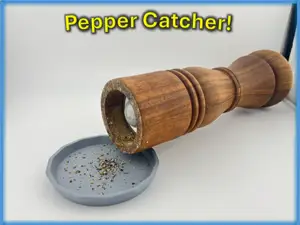 Cute Little 3in (75mm) Pepper Mill Plate / Dish
