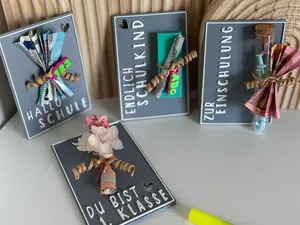 Geschenk Karten Einschulung