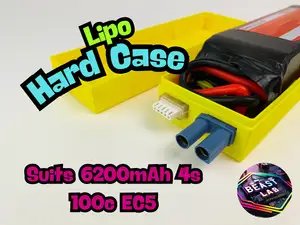 LiPo Battery Hard Case 6200mAh 4S 100C RC Car Boat