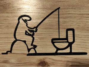 Funny “WC” Door Hanger – La Linea Balum 145