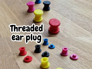 Threaded ear plug [6mm-14mm]