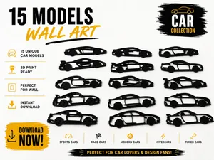Bring your favorite cars to your wall 15 car art