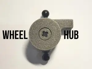 Brick wheel hub with bearings