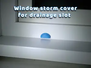 WINDOW STORM COVER FOR DRAINAGE SLOT ( ø 10MM )