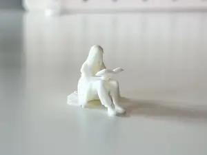Miniature Sitting Woman/Reader for your Diorama