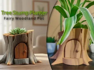 Tree Stump Planter – Fairy Woodland Pot