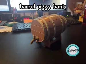 barell piggy bank