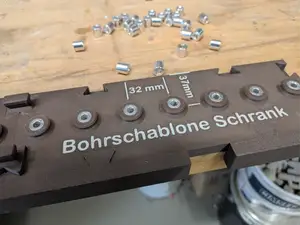 Precise Drilling Template for Hinges