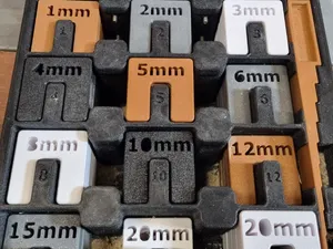 Shim & Spacer Set – (1–20 mm) With Storage Box