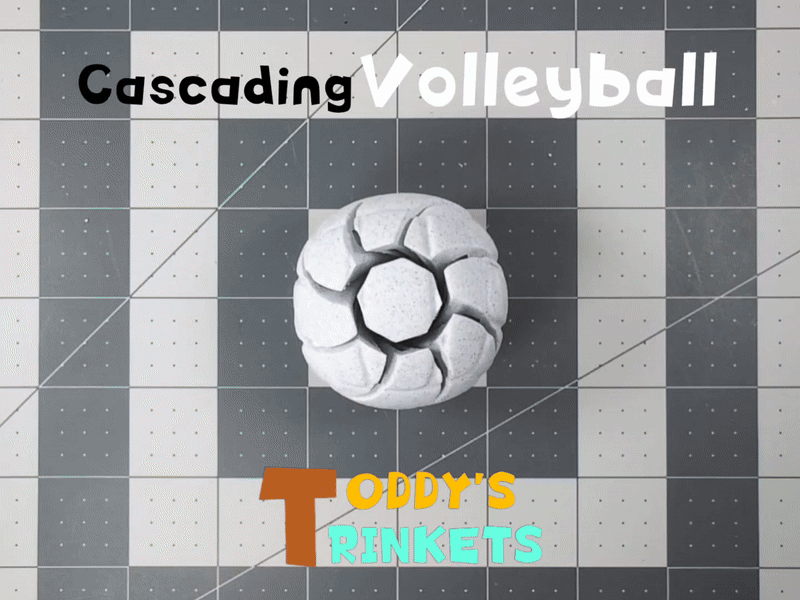 Cascading Volleyball Fidget (not the Slime Ball)