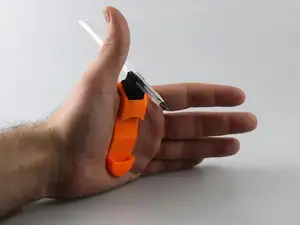 Ergonomic pen holder – disability aid for 8mm pens