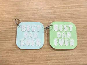 Best Dad Ever Keychain - Father's Day