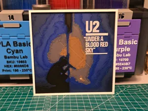 U2 "Under a Blood Red Sky" Album - Hueforge Art
