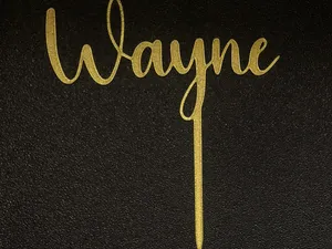 Wayne cake topper