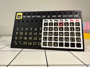 Perpetual Table Calendar