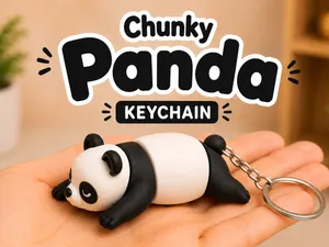 Cute Panda Keychain - Flexi Panda Keychain