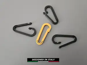 Flexible mini carabiner