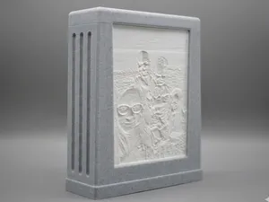 Double Sided Lithophane Frame, Lamp, Decoration