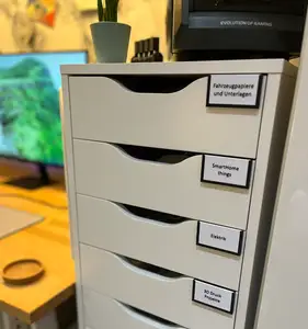 Beschriftungsschilder für IKEA Alex Schubladen