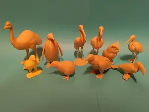 Bird figures realistic 3D fan art Schleich