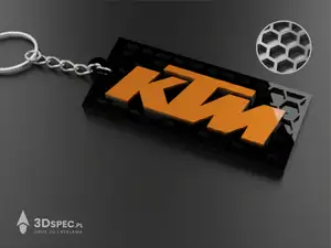KTM logo keychain