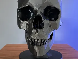 Black Skull Stand - Headphone stand / Deco