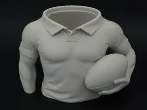 Rugby Player Pen Holder – Sports Desk Organizer